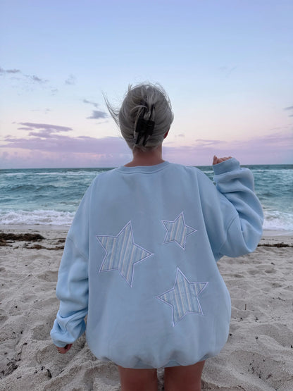 Icy Blue Star Lux Sweatshirt