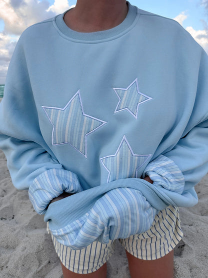 Icy Blue Star Lux Sweatshirt