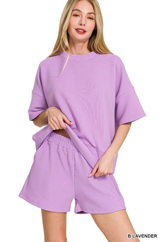 Ribbed Shorts Set