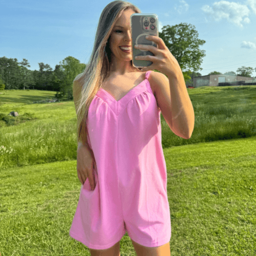 Casual French Terry Romper - Shop5thStreet