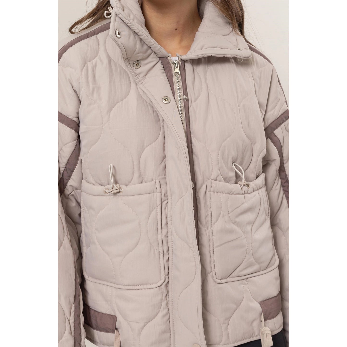 Quilted Toggle Puffer Jacket