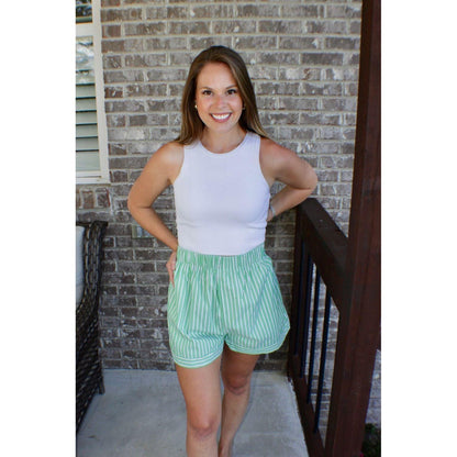 Striped Lined Shorts - Shop5thStreet