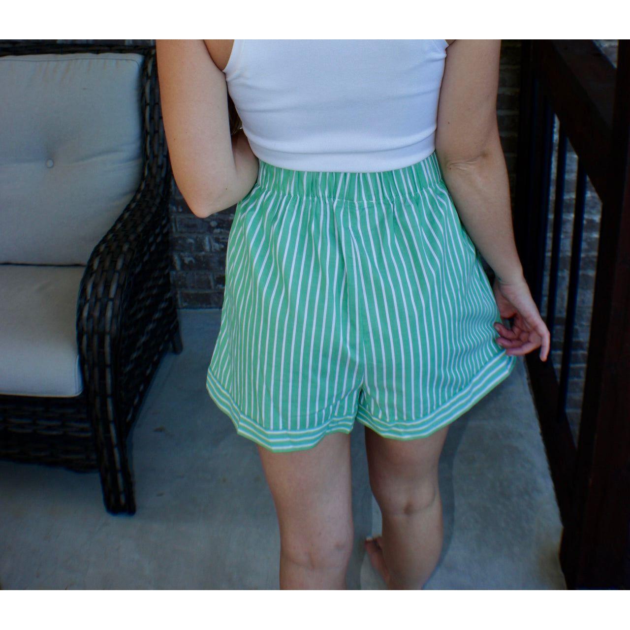 Striped Lined Shorts - Shop5thStreet